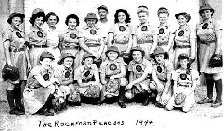 rockford peaches baseball aagpbl teams